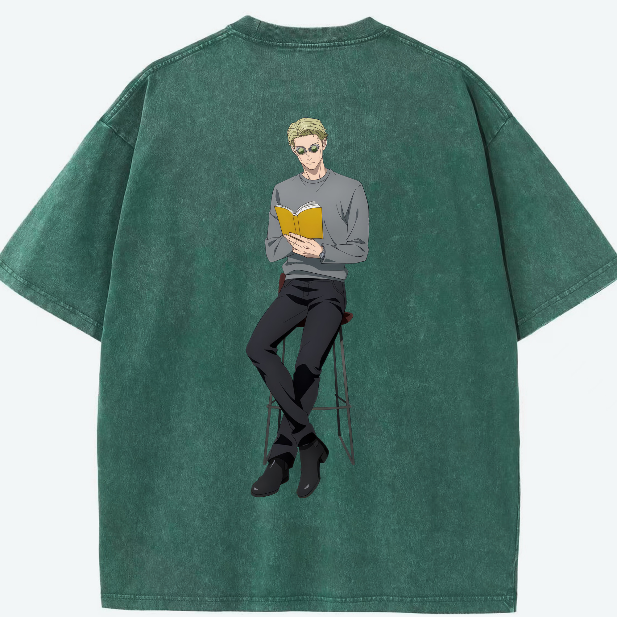 （画像用） 呪術廻戦 Jujutsu Kaisen 綿100% ヴィンテージ風 半袖Tシャツ（背面プリント）